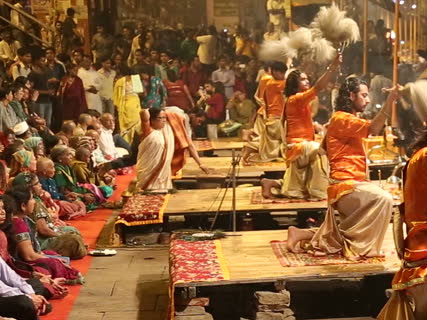 Evening Boat ride on river Ganges and Arti Ceremony in Varanasi